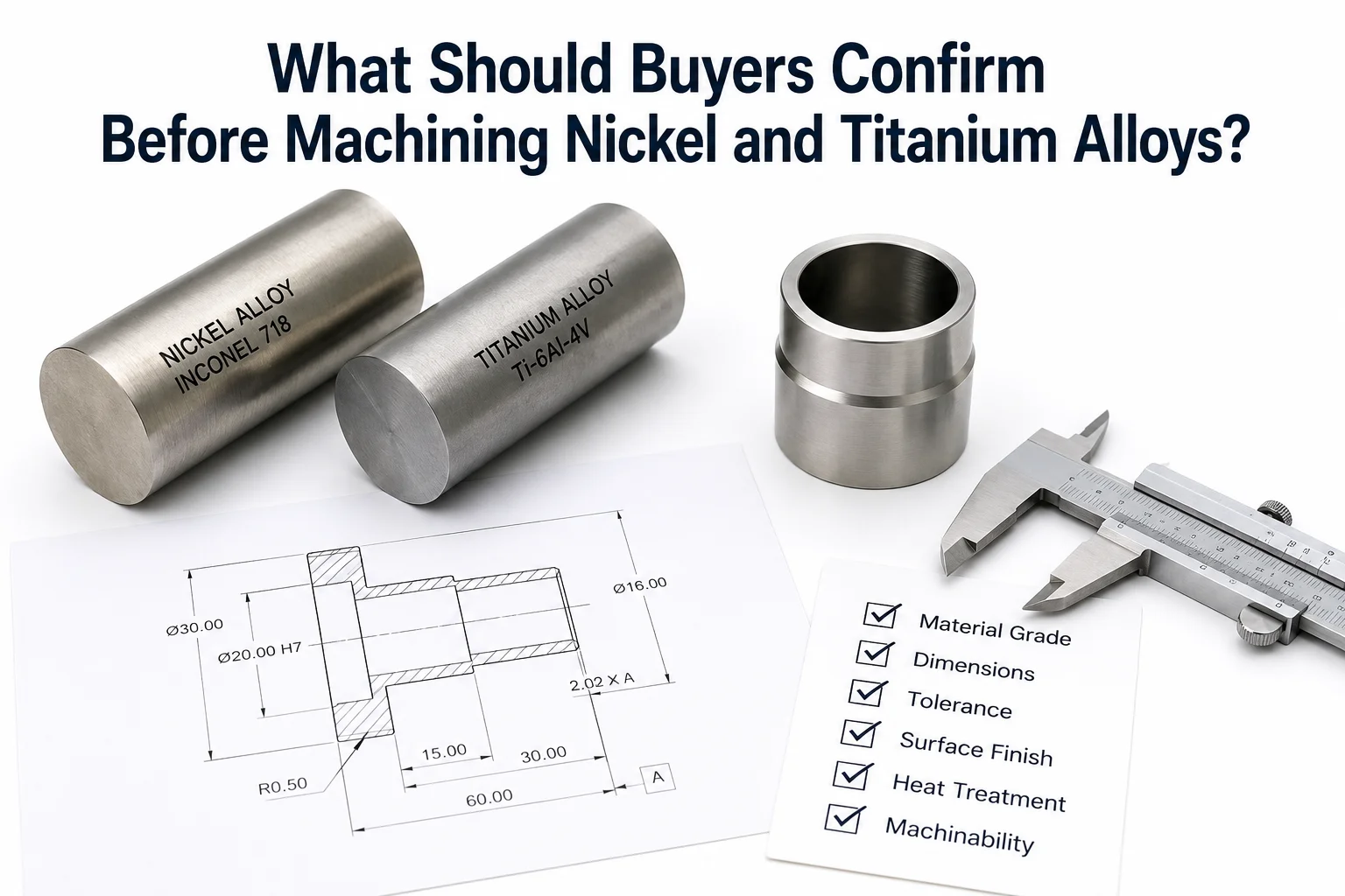 Machining Nickel and Titanium Alloys